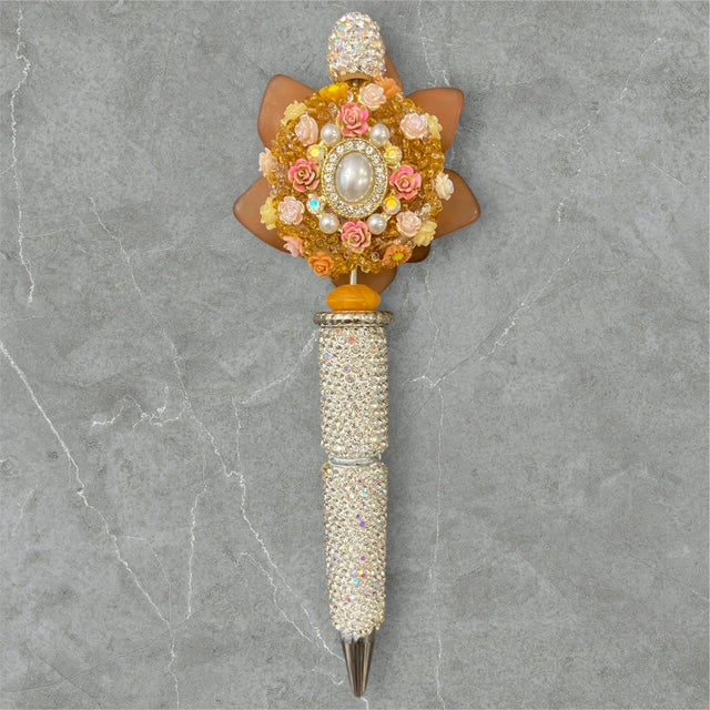Vintage Blossom Beaded Pen