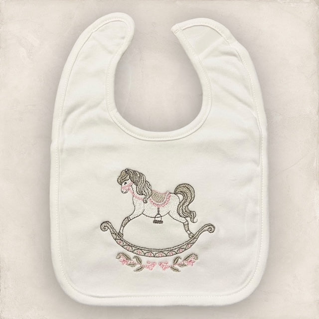Vintage Rocking Horse Heirloom Quilt Set in Pink - (3 pcs)