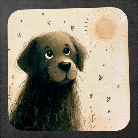 Waggin' at the Manor - Black Labrador - Manor Magnet Collection