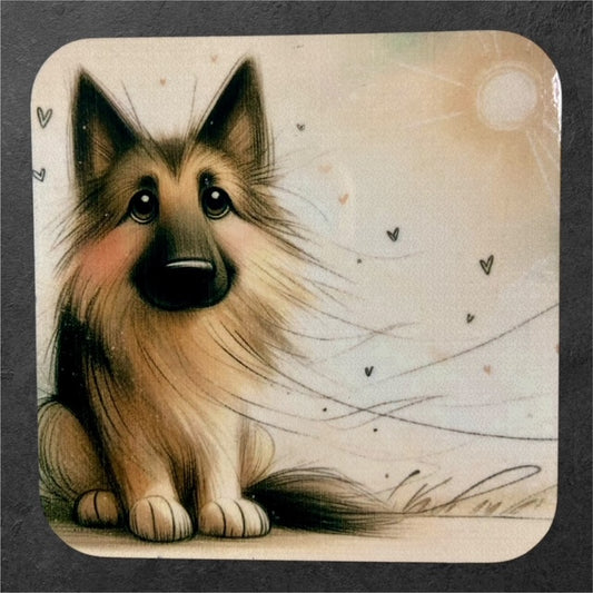 Waggin' at the Manor - German Shepherd - Manor Magnet Collection