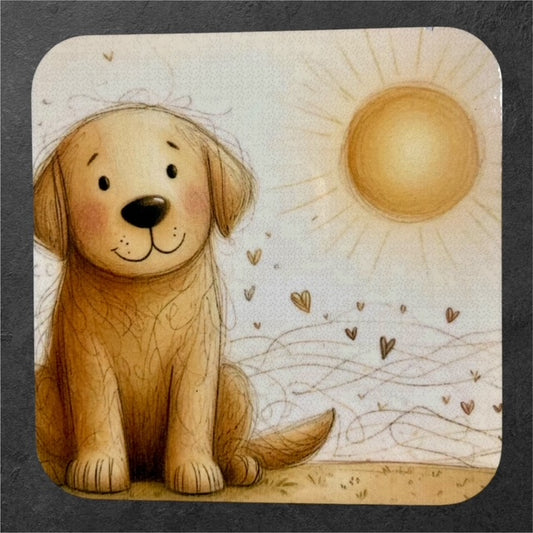 Waggin' at the Manor - Golden Labrador - Manor Magnet Collection