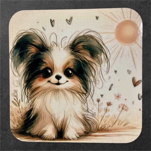 Waggin' at the Manor - Papillion - Manor Magnet Collection