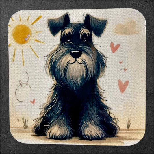 Waggin' at the Manor - Schnauzer - Manor Magnet Collection