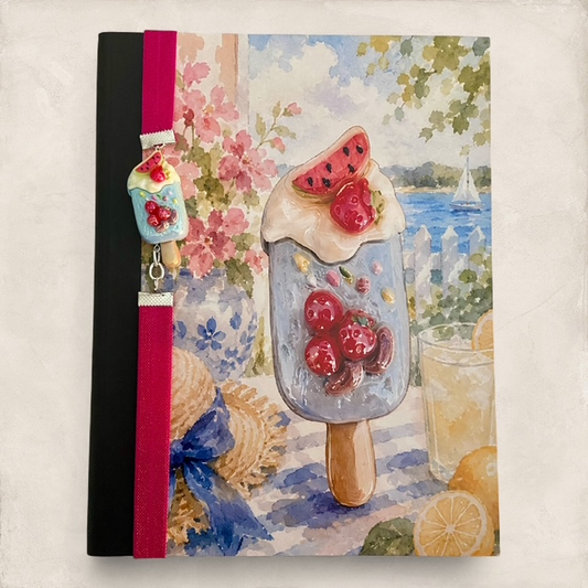 Watermelon Ice Cream - Composition Notebook and Book Band (full size)