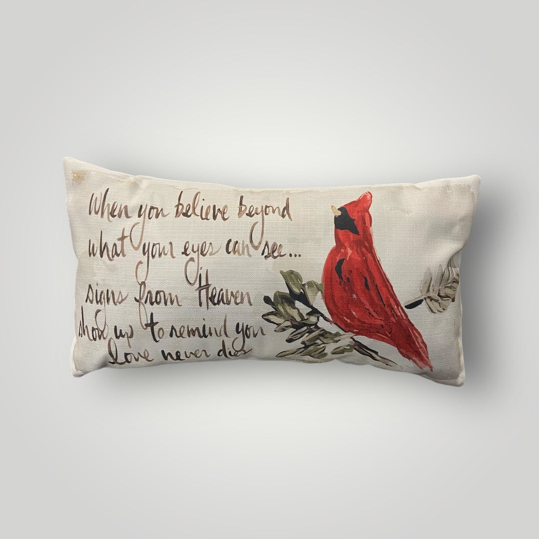 When you believe... with Cardinal Lumbar Pillow