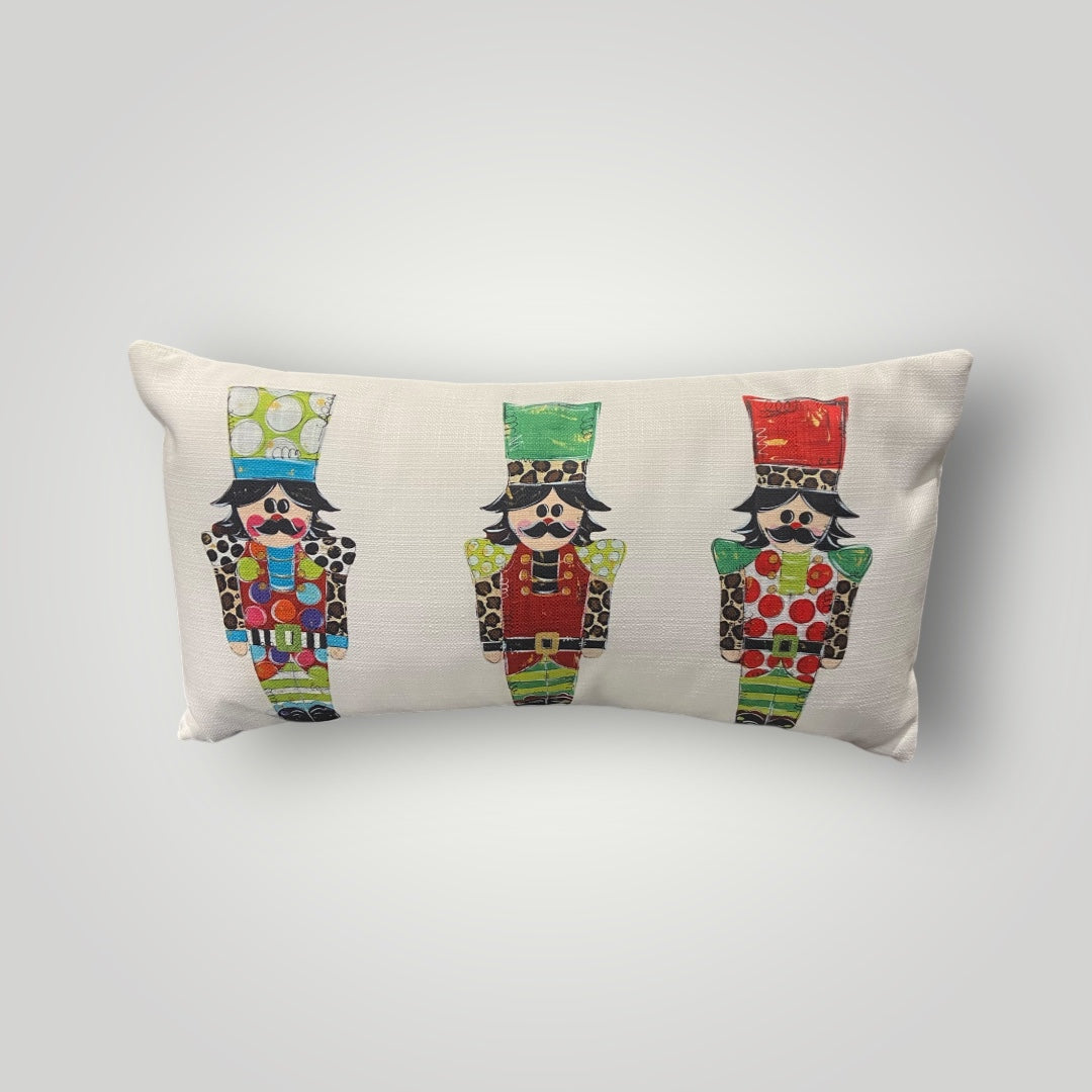 Whimsy Nutcrackers Lumbar Pillow