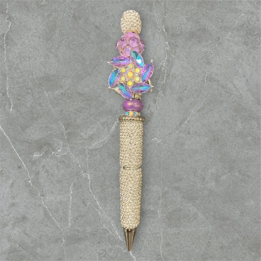 Whirling Gems Beaded Pen