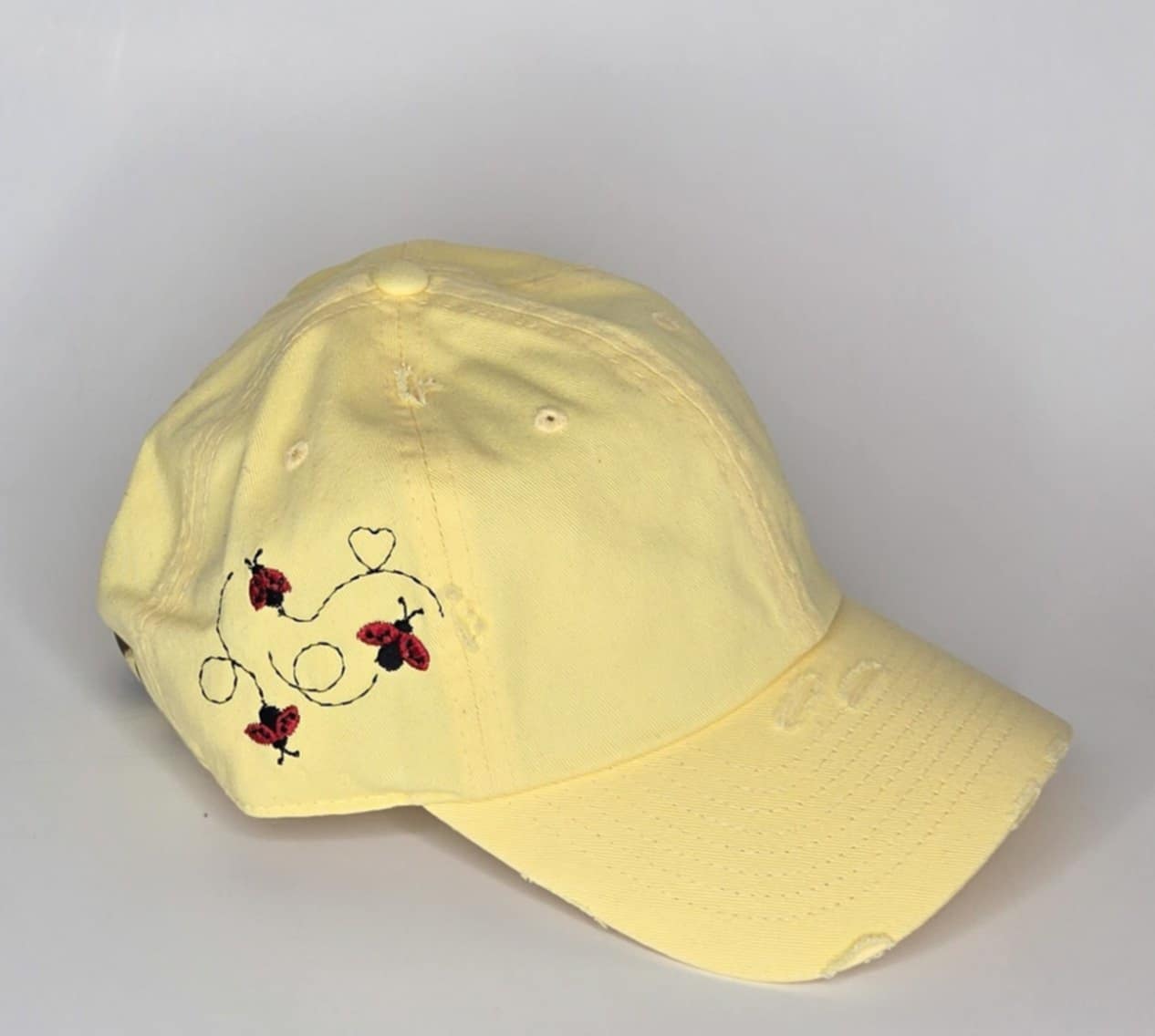 Ladybug- Baseball Hat Yellow