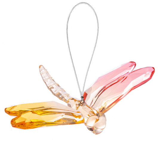 Whimsical Flight: Acrylic Dragonfly Ornament – 6"x4" of Light-Catching Magic