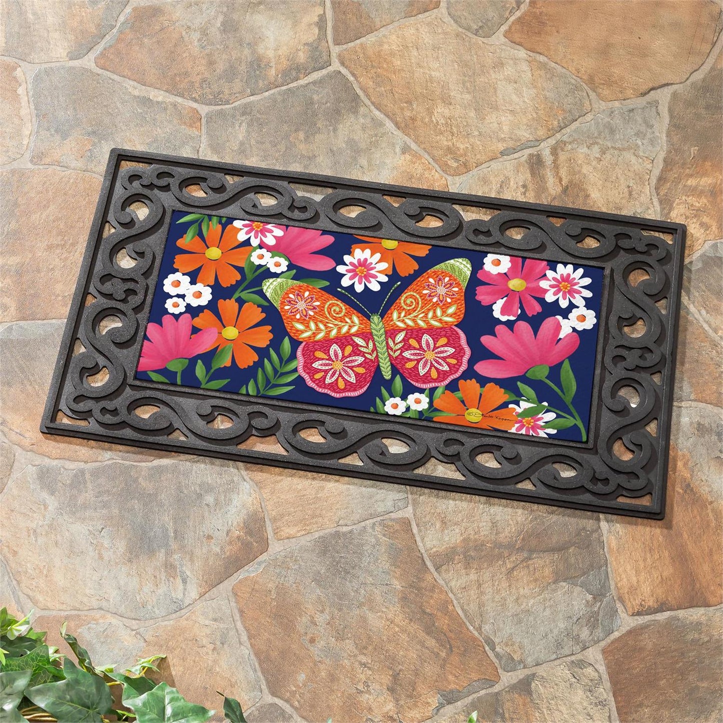 Delft Daffodil Switch Mat with blue?and?white daffodil artwork