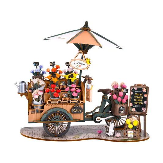 Rolife® Blossom Cart 3D Puzzle Creation Set