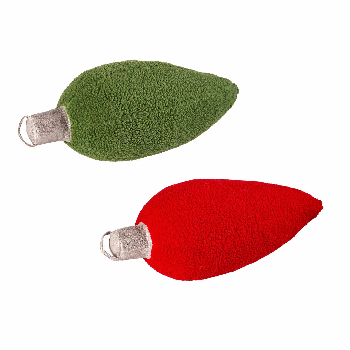 Christmas Bulb Shaped Pillow — Plush Holiday Accent