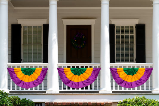 Mardi Gras Full Fan Bunting