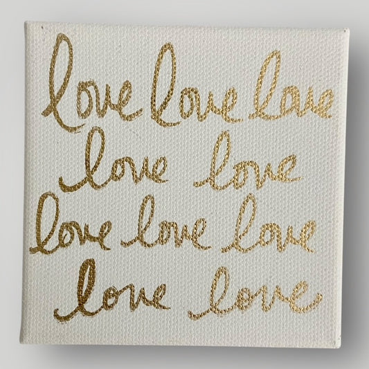 Love Typography - Gospel Art Canvas