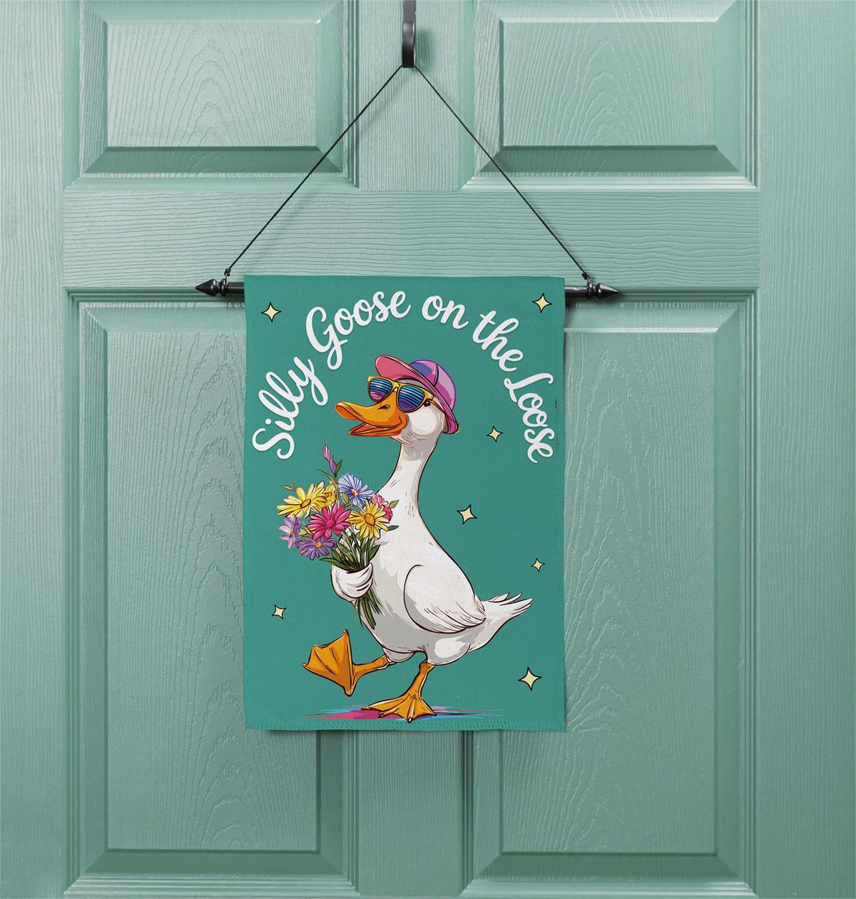 Silly Goose Garden Flag