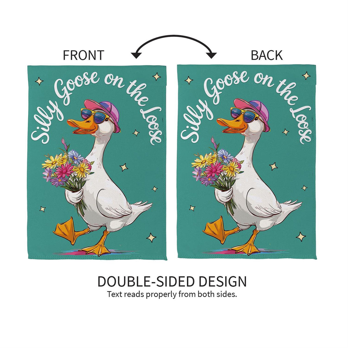 Silly Goose Garden Flag